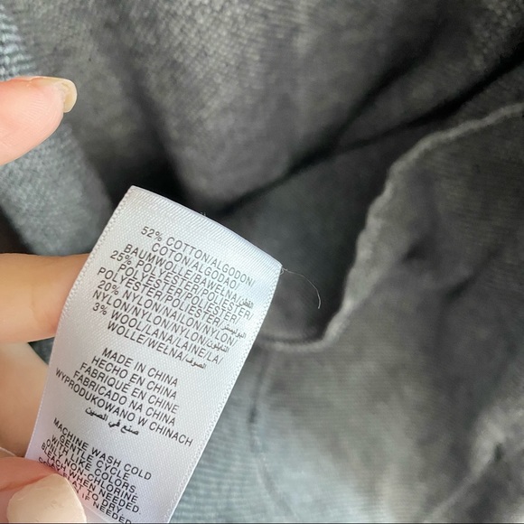 JONES NEW YORK Black Geometric Long Cardigan - Picture 7 of 10